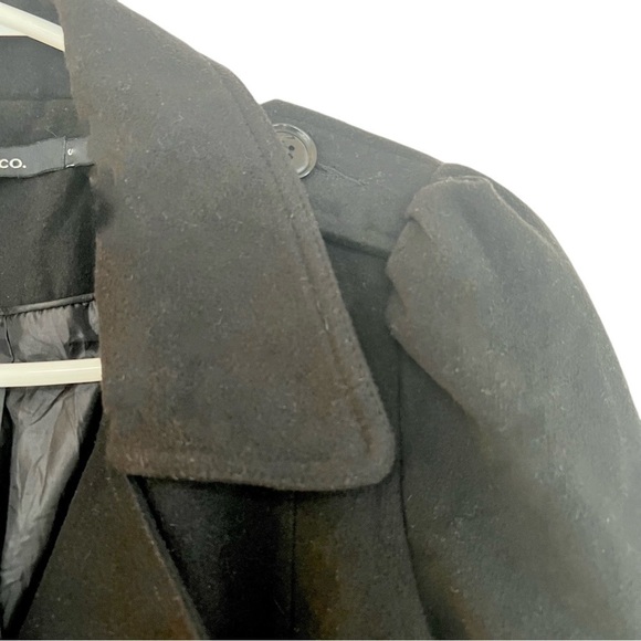 Ark & Co. Black Wool Double Breasted Coat - Size Small - Picture 4 of 10